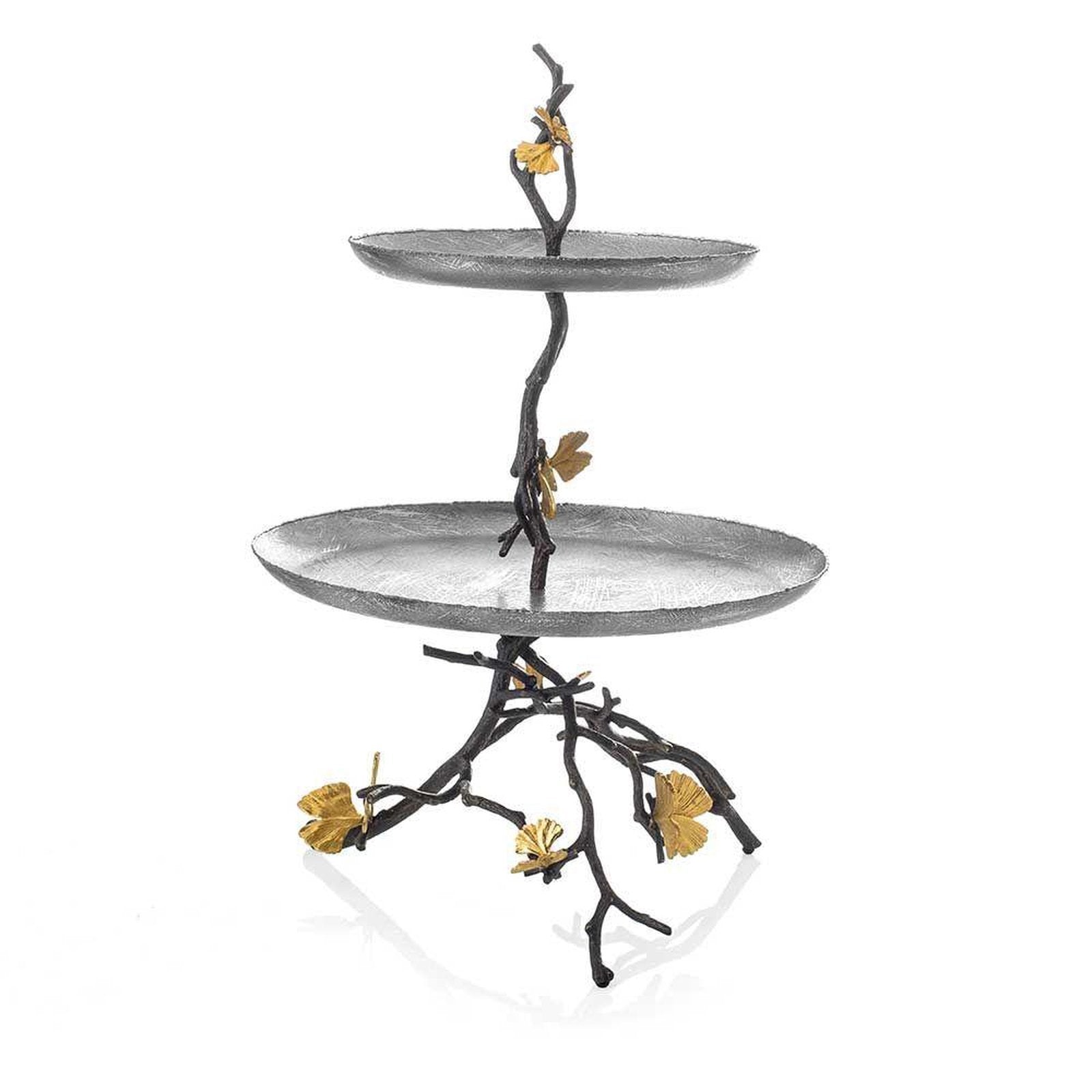 Michael Aram Butterfly Ginkgo 2 Tier Etagere