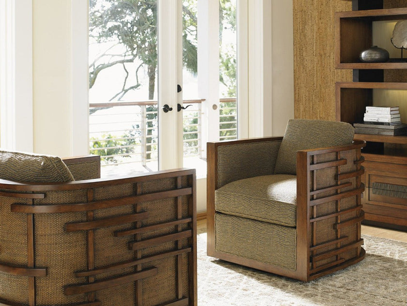 Tommy Bahama Home Island Fusion Semerang Swivel Chair