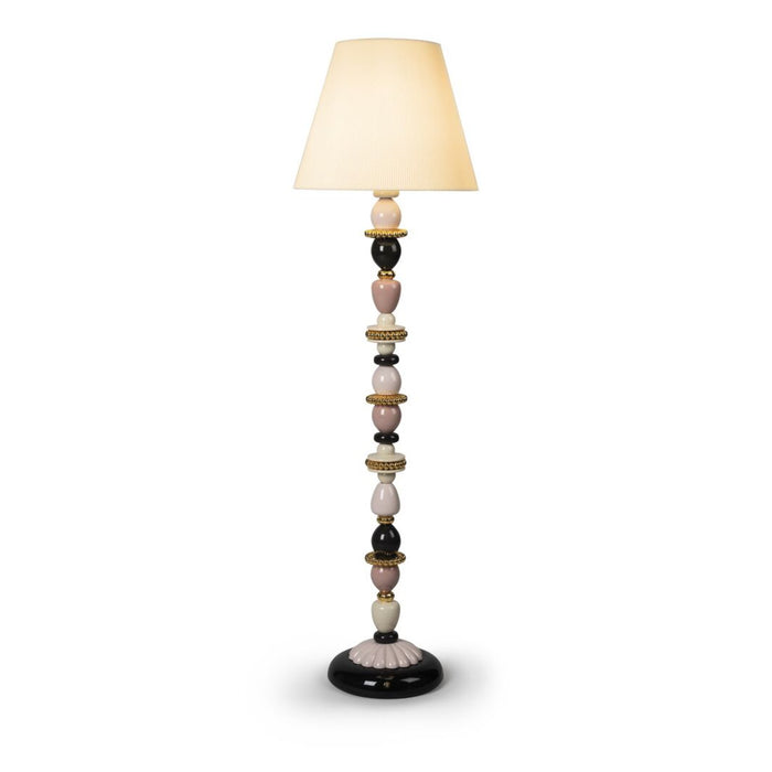 Lladro Firefly Floor Lamp Pink and Golden Luster (US)