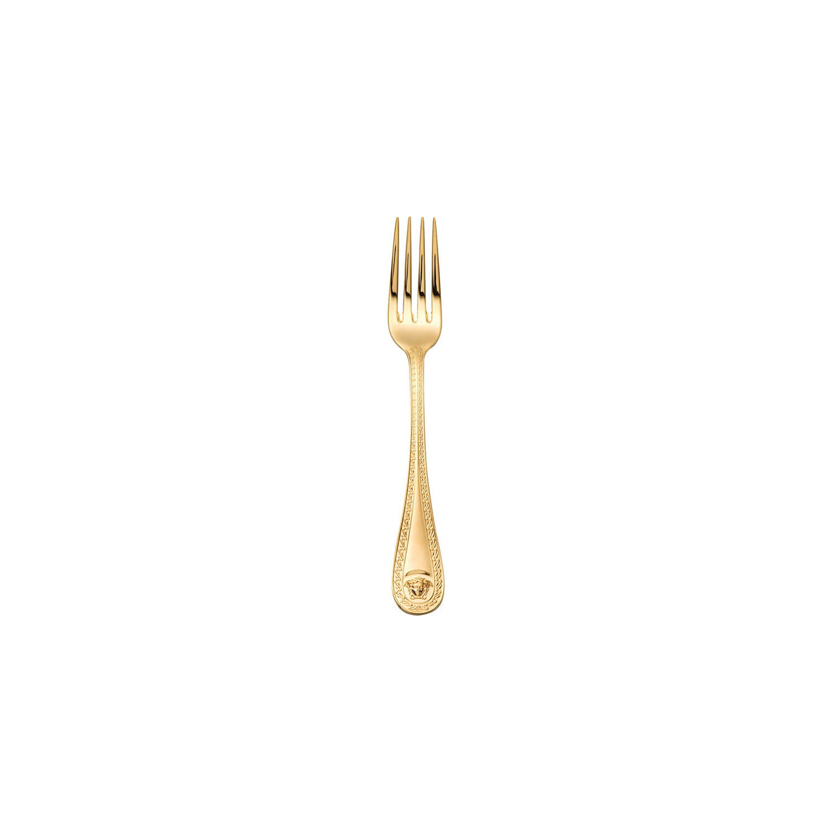 Versace Medusa Flatware Salad Dessert Fork Gold Plated