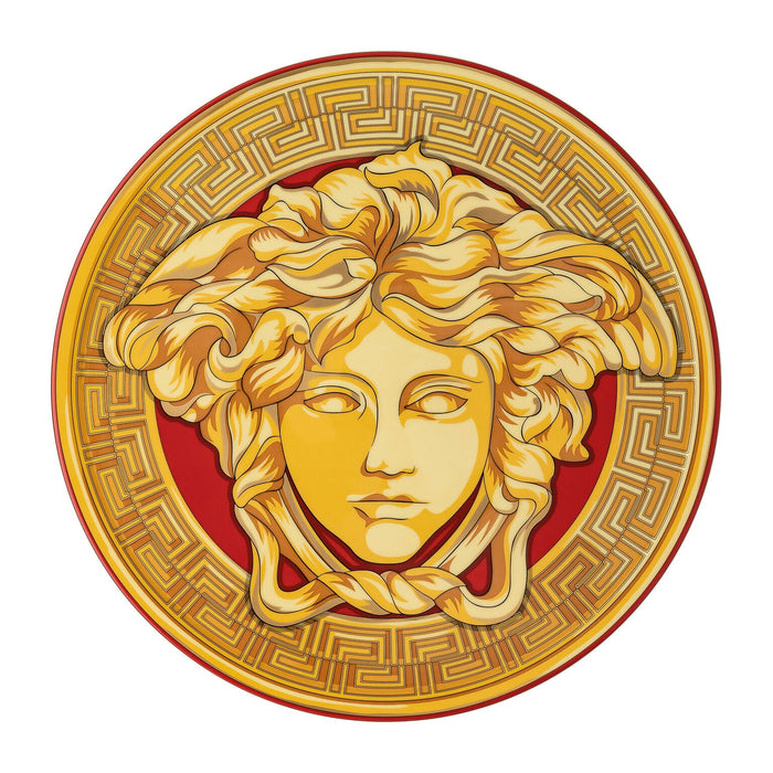 Versace Medusa Amplified Tray/ Tart Platter - Golden Coin