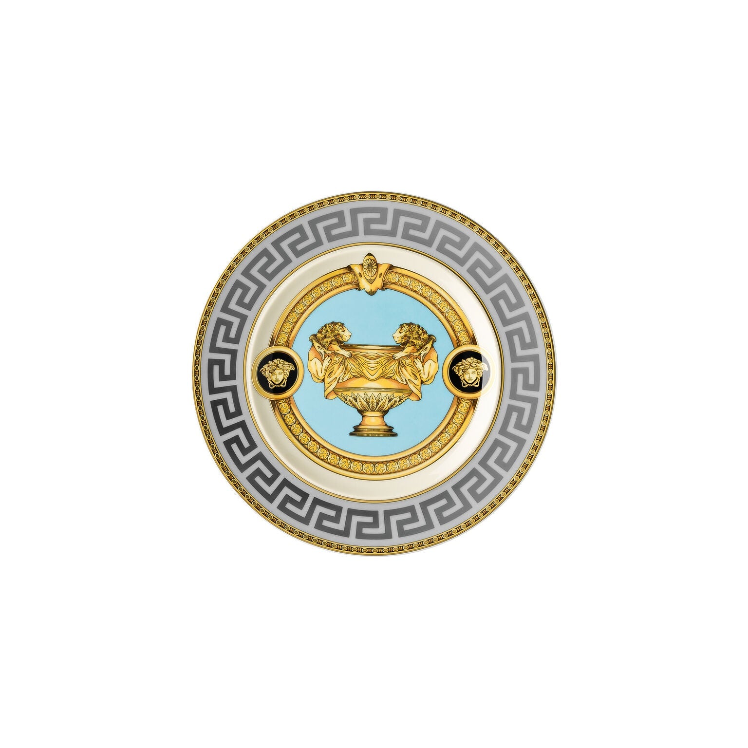 Versace Prestige Gala Bleu 2 Bread & Butter Plate (Less Gold)