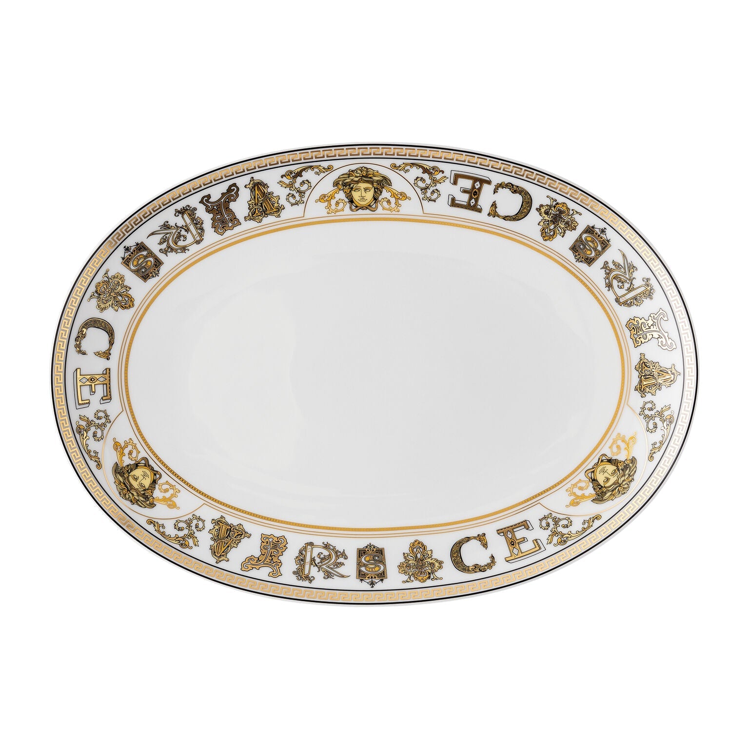 Versace Virtus Gala Platter - White