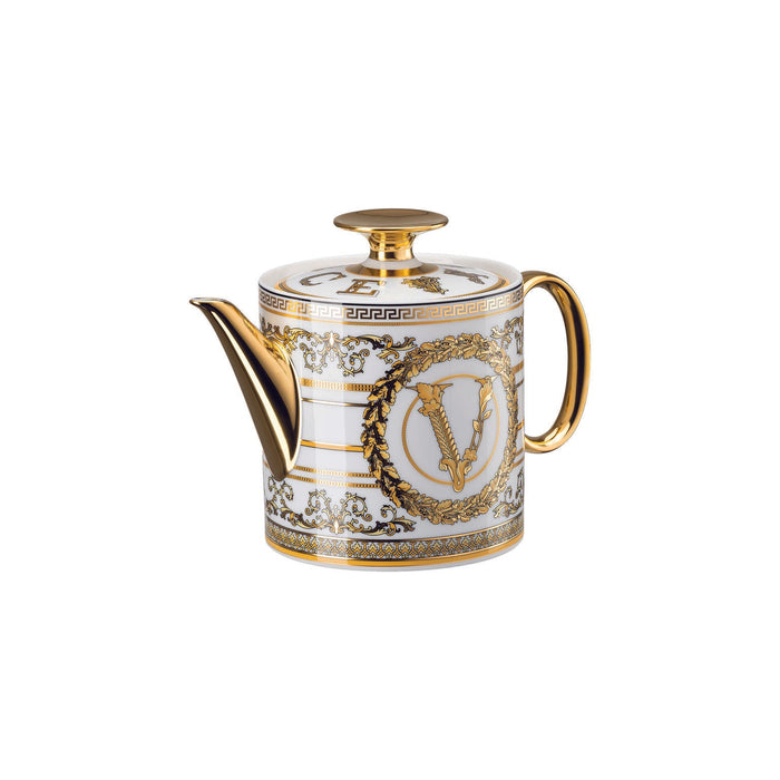 Versace Virtus Gala Tea Pot - White
