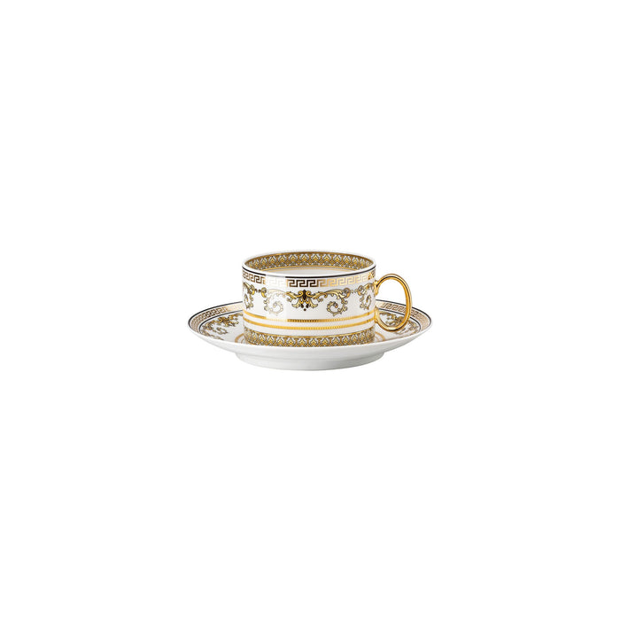Versace Virtus Gala Tea Cup & Saucer in White - 6.25 Inch