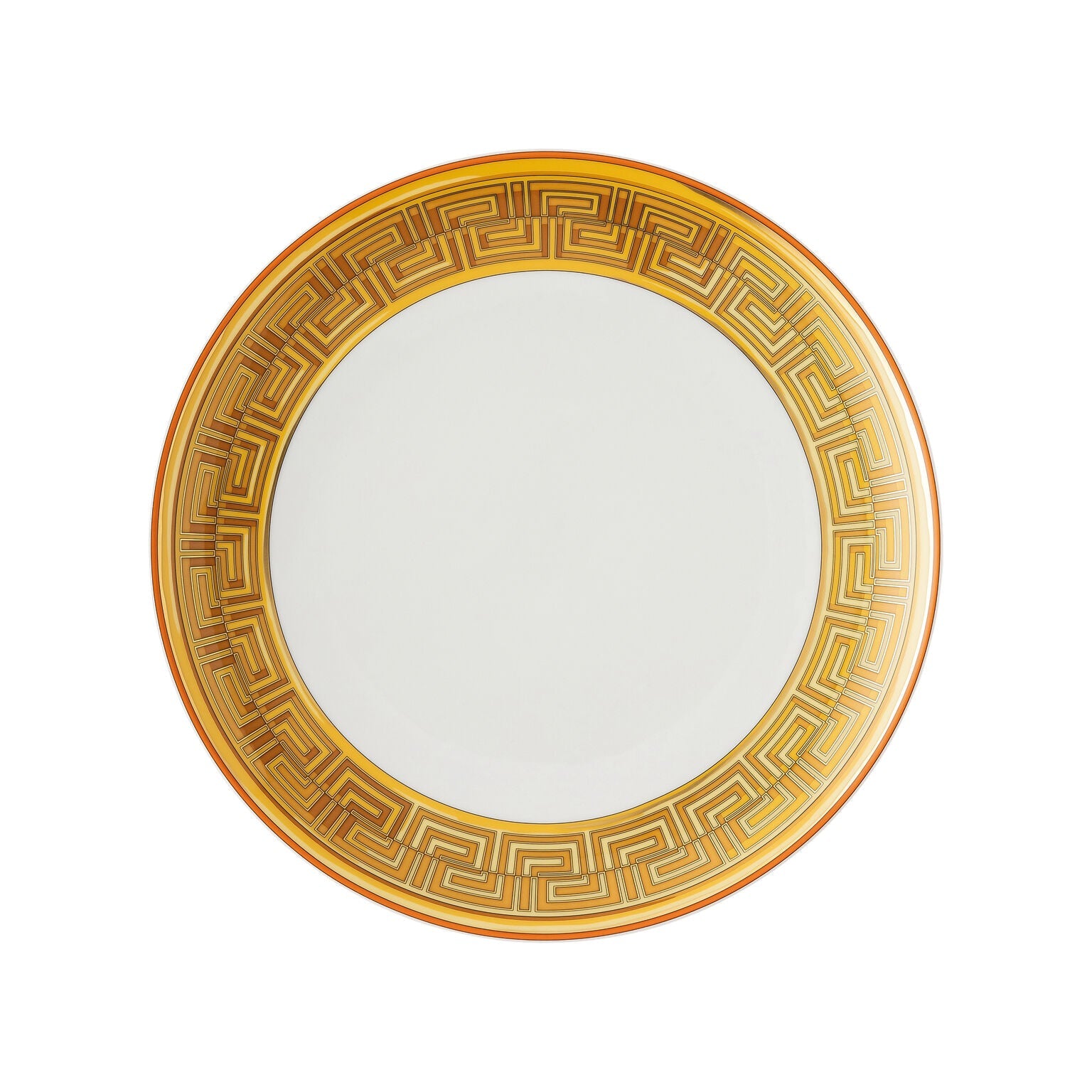 Versace Medusa Amplified Dinner Plate - Orange Coin