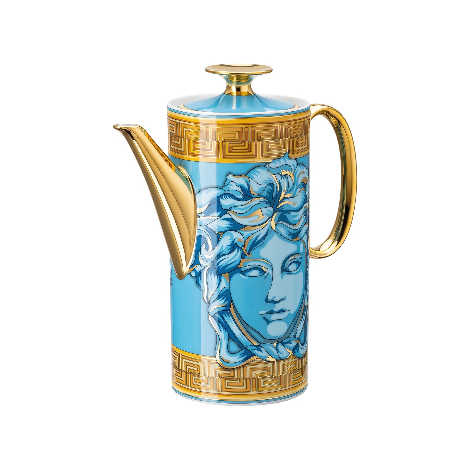 Versace Medusa Amplified Coffee Pot - Blue Coin