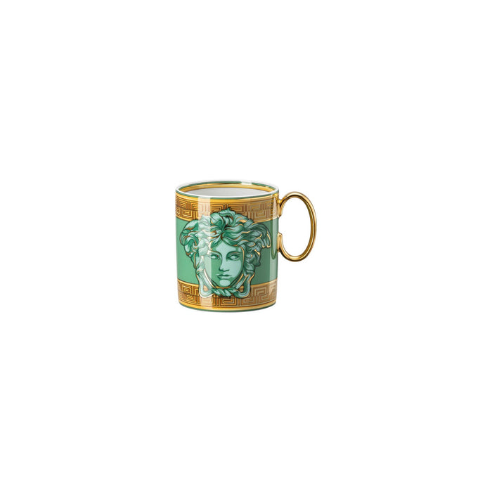 Versace Medusa Amplified Mug With Handle - Green Coin