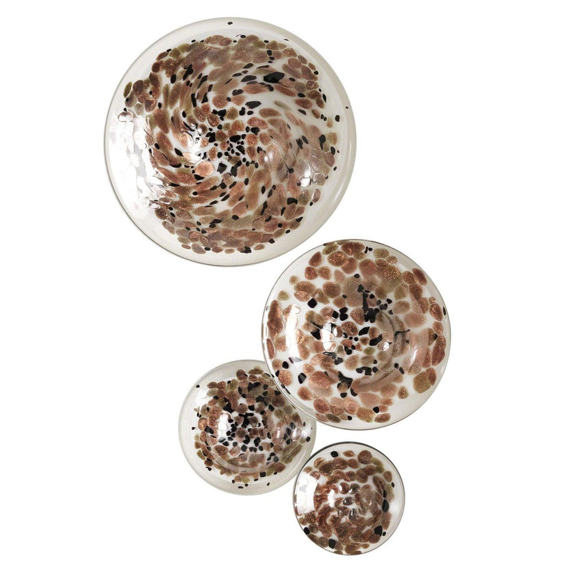 Global Views Glass Wall Mushrooms Set of 4