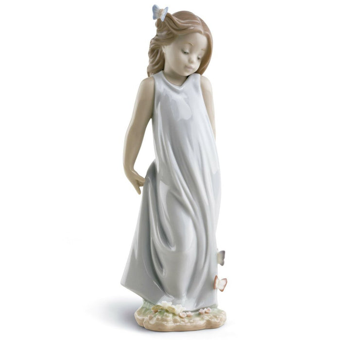 Lladro Friend of The Butterflies Girl Figurine