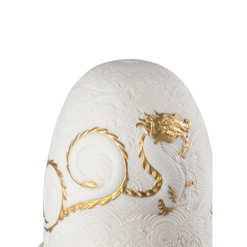 Lladro Dragons Dome Table Lamp