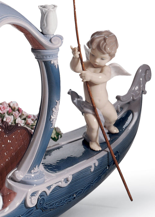 Lladro Gondola of Love goddess Sculpture Limited Edition