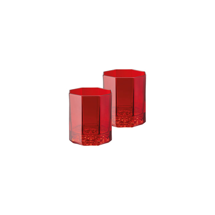 Versace Medusa Lumiere Whiskey DOF Set of Two - Red