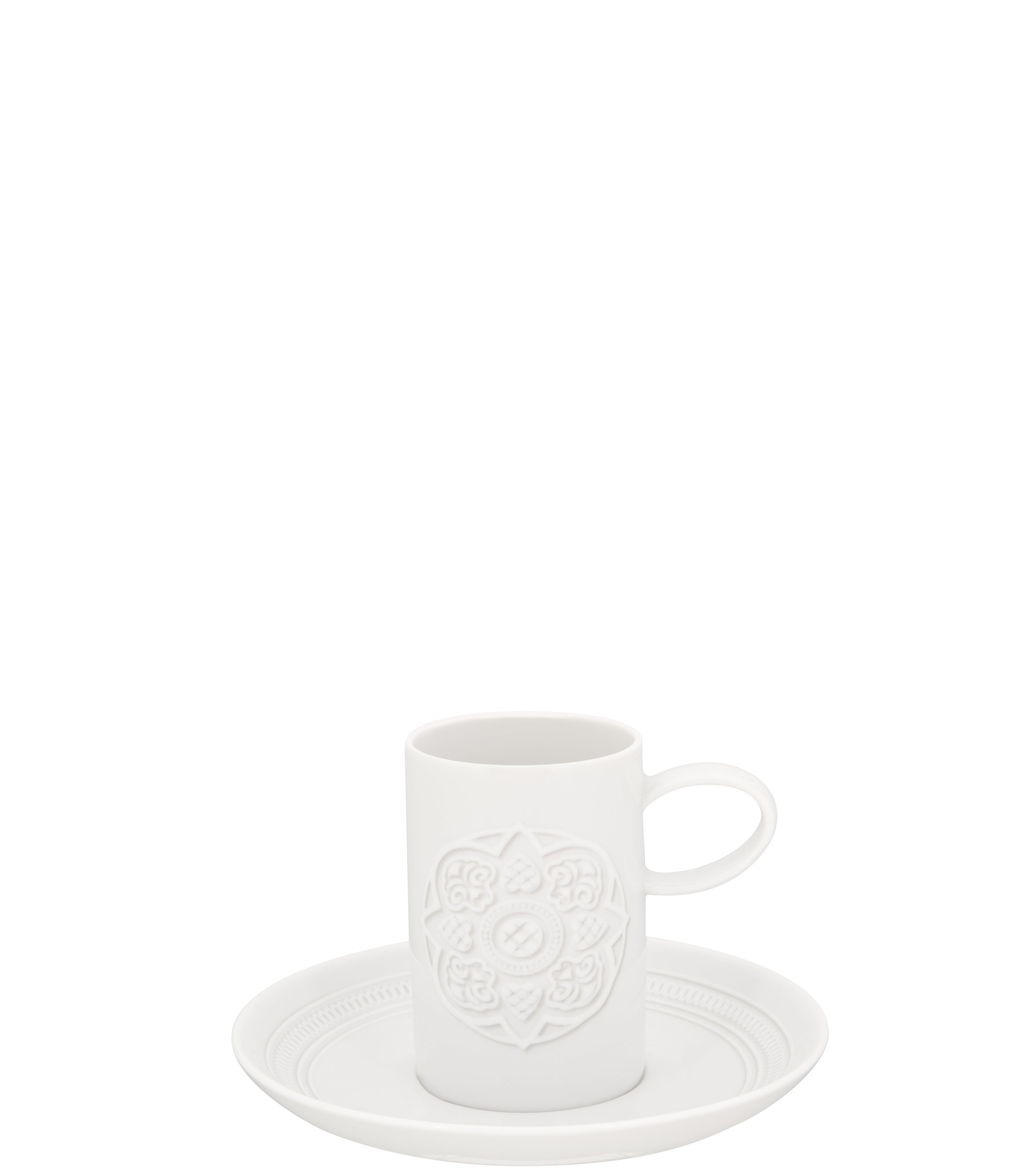 Vista Alegre Ornament Coffee Cup & Saucer By Sam Baron - Set of 6