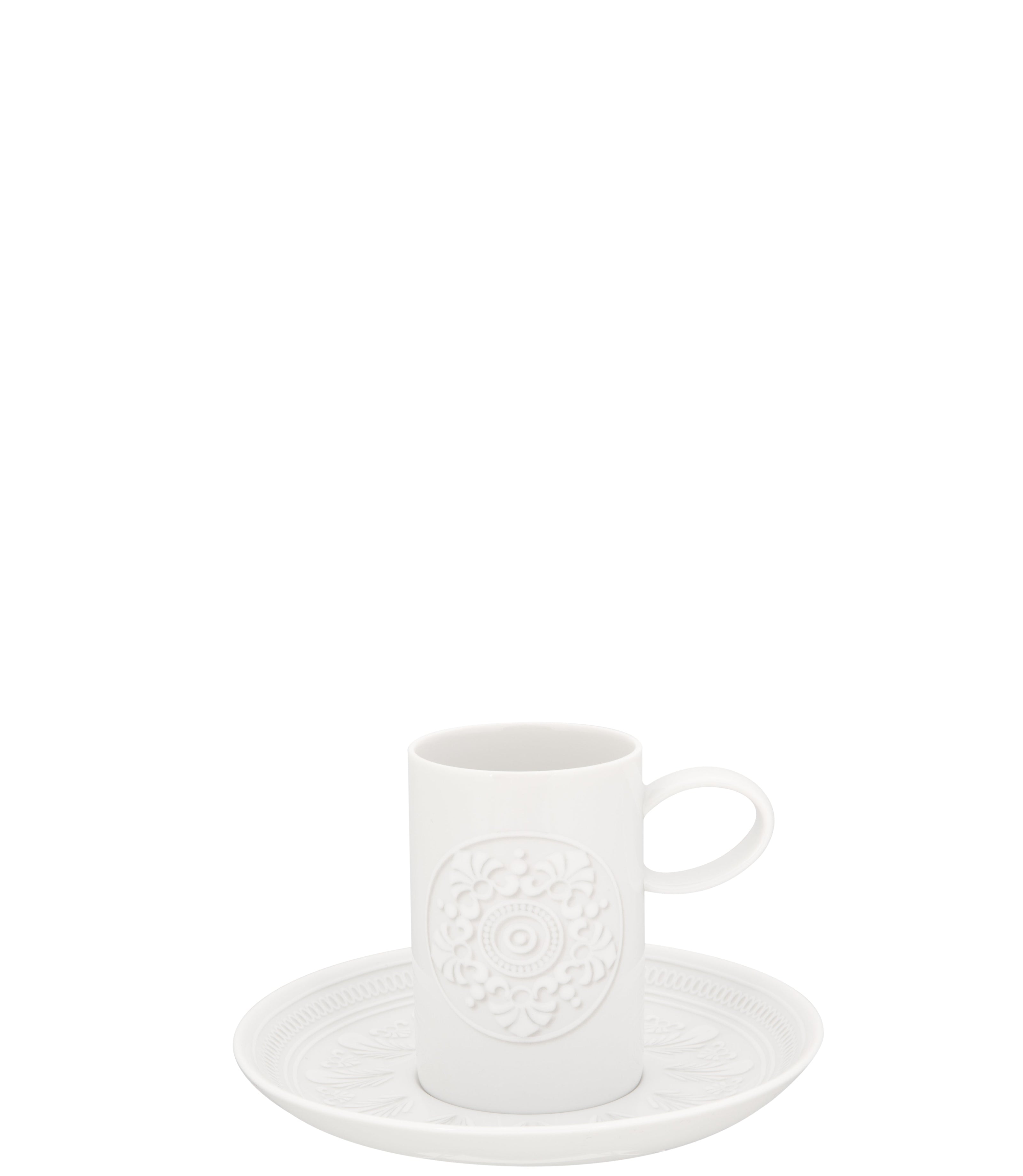 Vista Alegre Ornament Coffee Cup & Saucer By Sam Baron - Set of 6