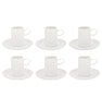 Vista Alegre Ornament Coffee Cup & Saucer By Sam Baron - Set of 6