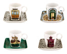 Vista Alegre Alma Do Porto Cups & Saucers (with Gift Box) By Beatriz Lamanna - Set of 4