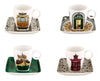 Vista Alegre Alma Do Porto Cups & Saucers (with Gift Box) By Beatriz Lamanna - Set of 4