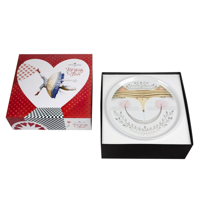 Vista Alegre Tea with Alice Footed Cake Plate 01 (Gift Box) By Teresa Lima