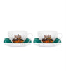 Vista Alegre Alma Do Porto Tea Cup & Saucer (with Gift Box) - Set of 2