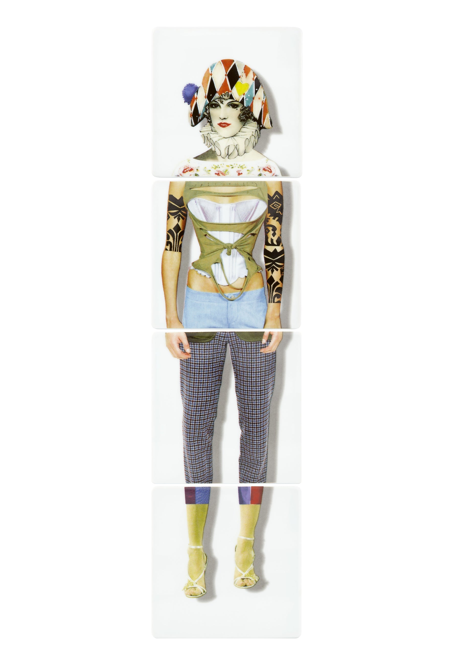 Vista Alegre Christian Lacroix - Love Who You Want Coasters (Miss Harlequim) By Christian Lacroix - Set of 4