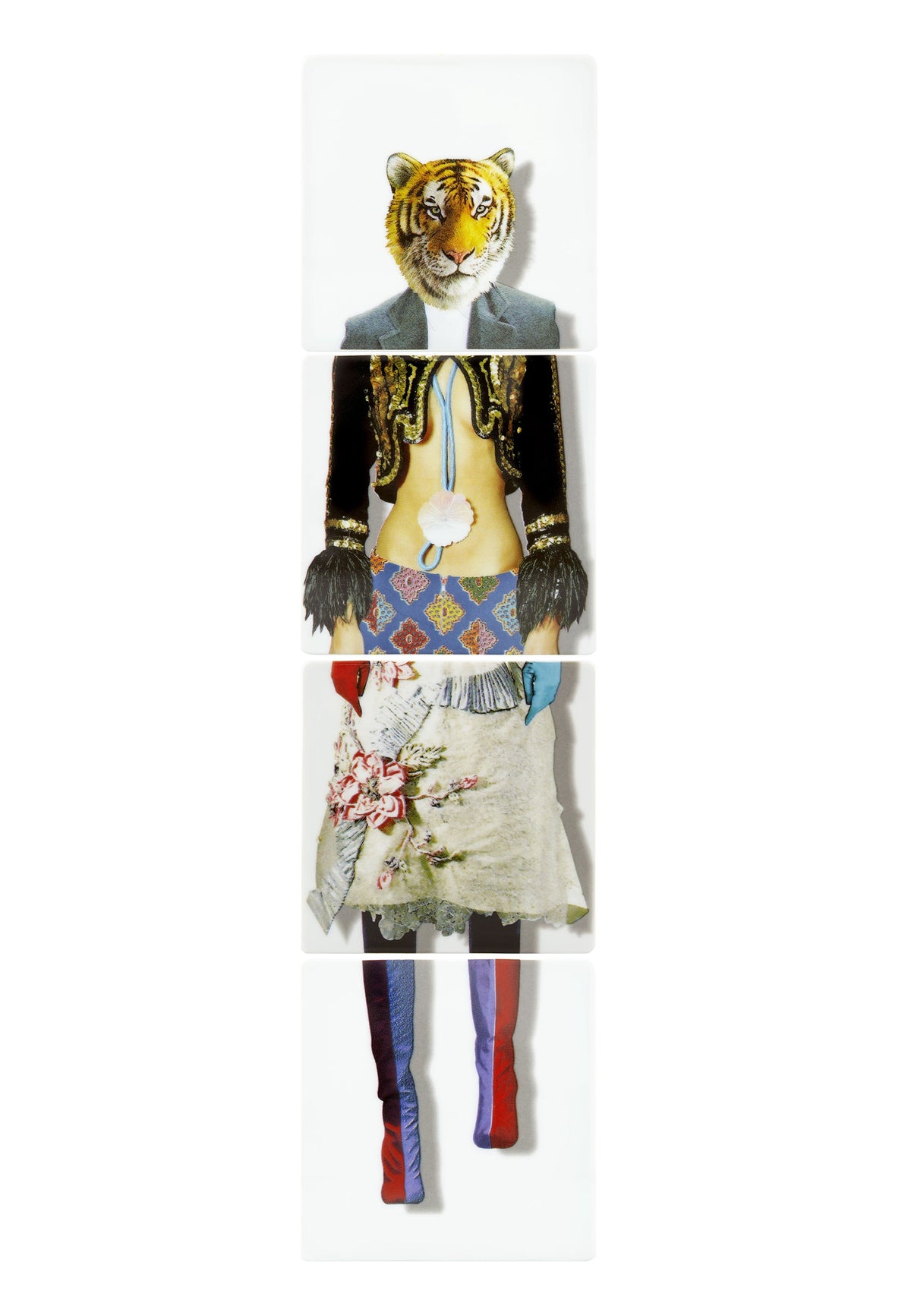 Vista Alegre Christian Lacroix - Love Who You Want Coasters (Tiger) By Christian Lacroix - Set of 4