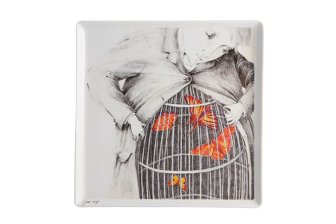 Vista Alegre 2I Square Plate By Joanna Concejo