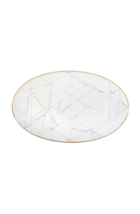 Vista Alegre Carrara Large Oval Platter By Coline le Corre