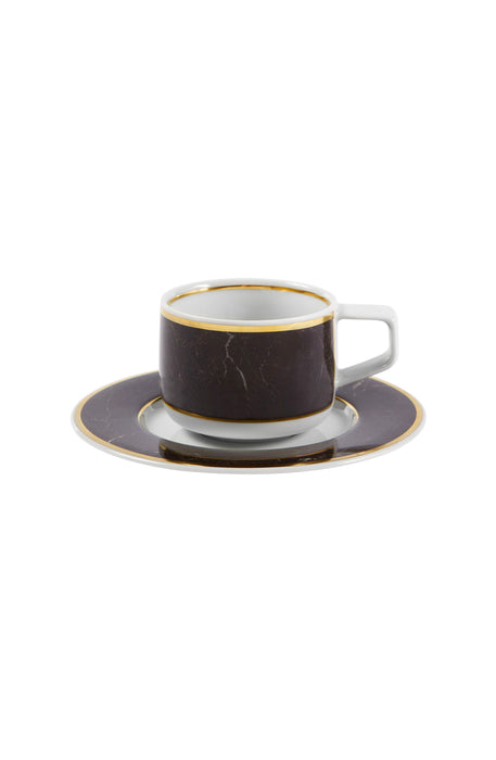 Vista Alegre Carrara Coffee Cup & Saucer By Coline le Corre