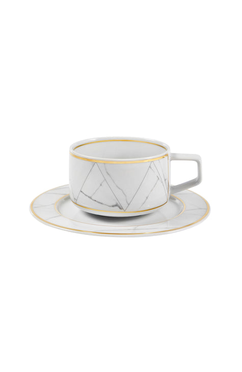 Vista Alegre Carrara Tea Cup And Saucer By Coline le Corre