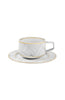 Vista Alegre Carrara Tea Cup And Saucer By Coline le Corre