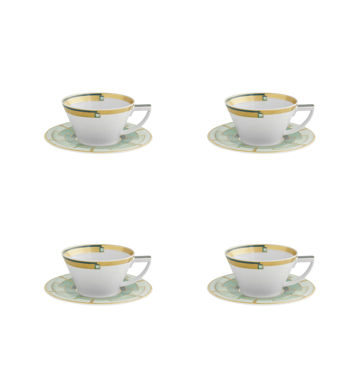 Vista Alegre Emerald Tea Cup And Saucer
