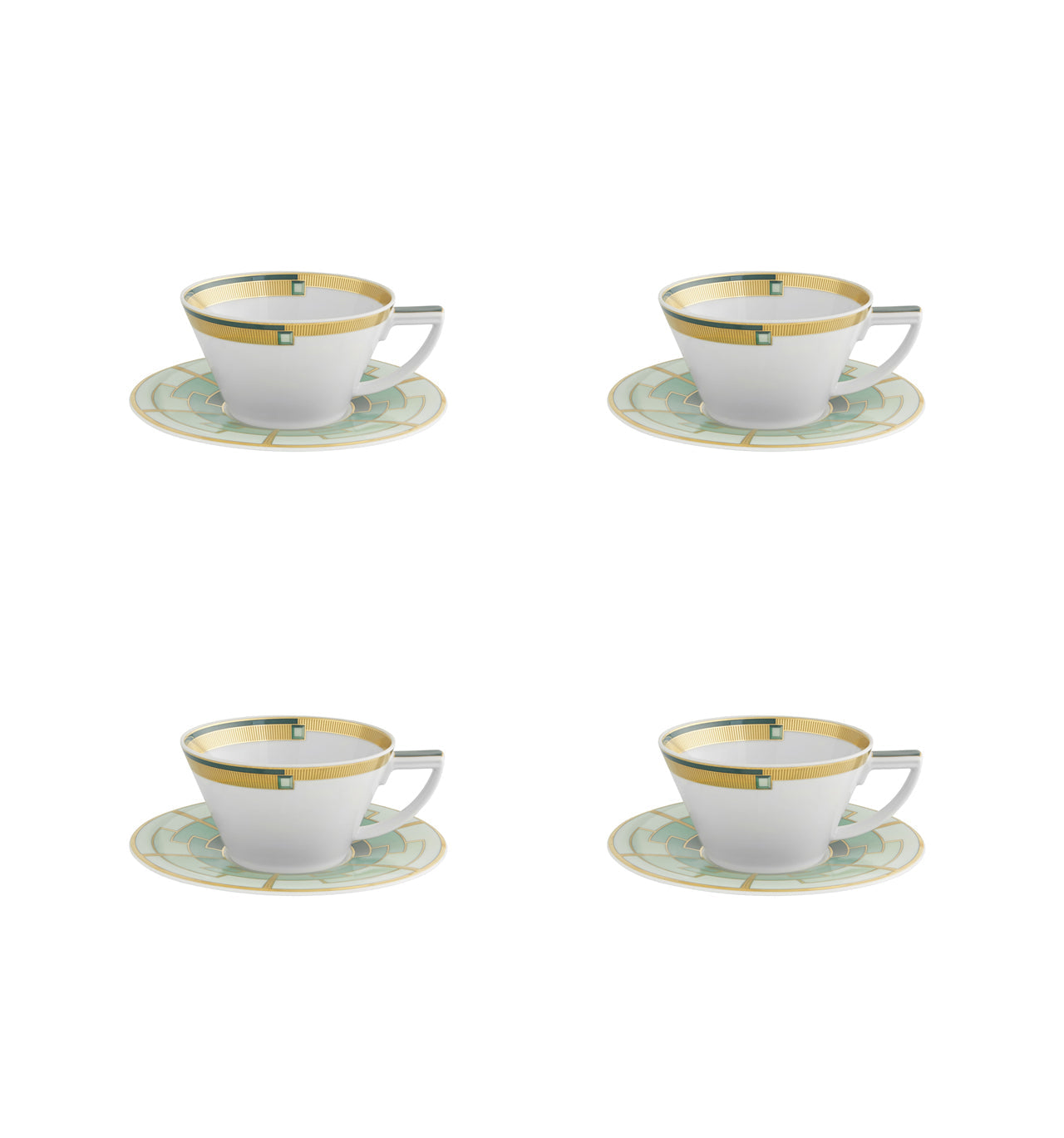 Vista Alegre Emerald Tea Cup And Saucer