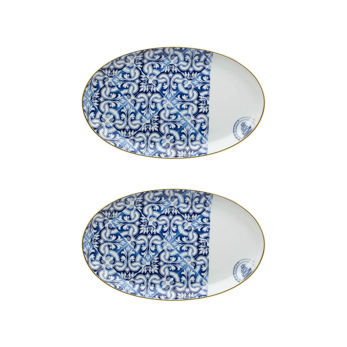 Vista Alegre Transatlantica Medium Oval Platter By Brunno Jahara