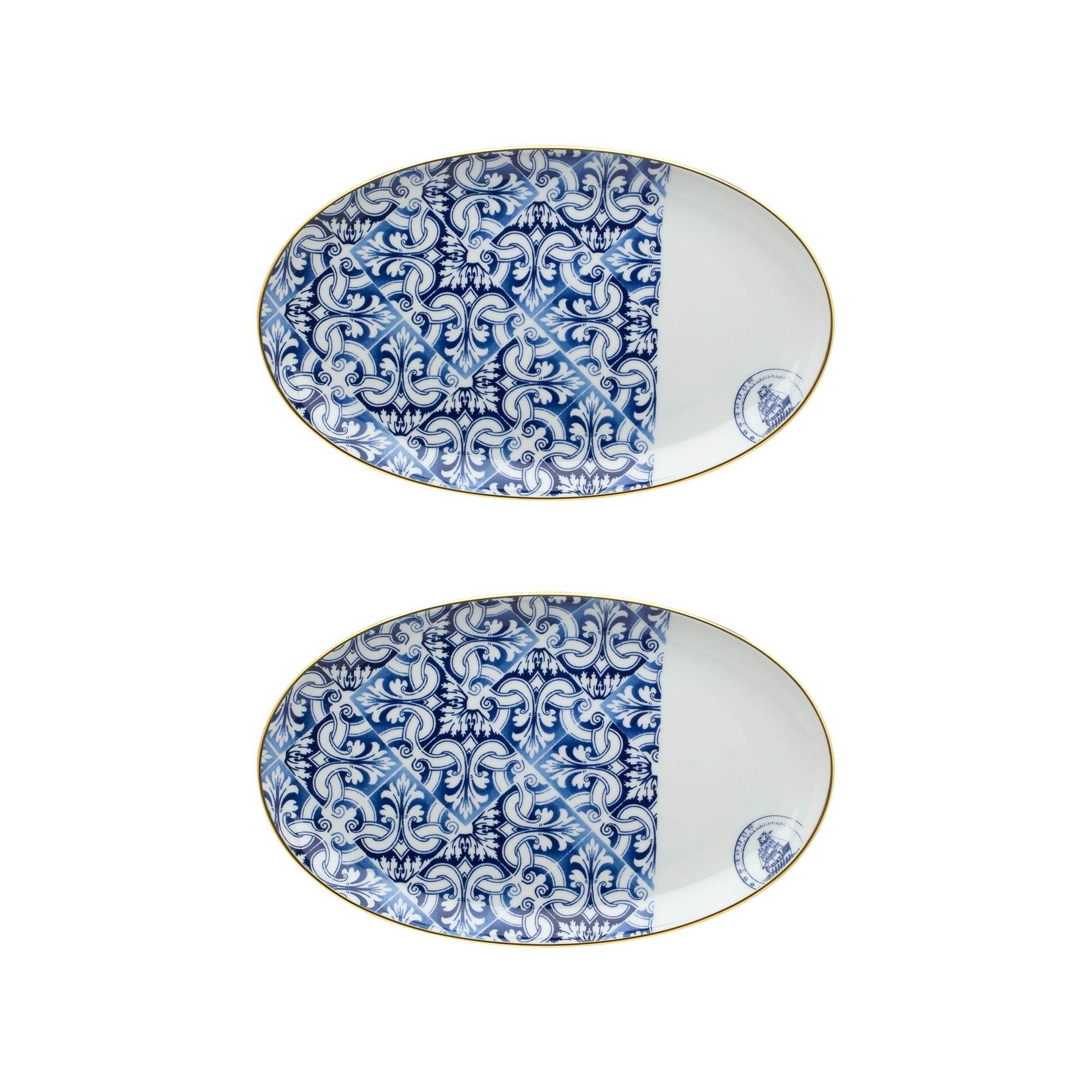 Vista Alegre Transatlantica Medium Oval Platter By Brunno Jahara