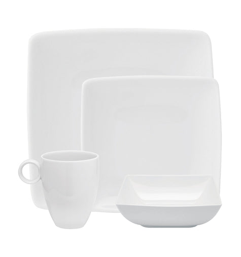 Vista Alegre Carre White Set of 4 Plate Pieces