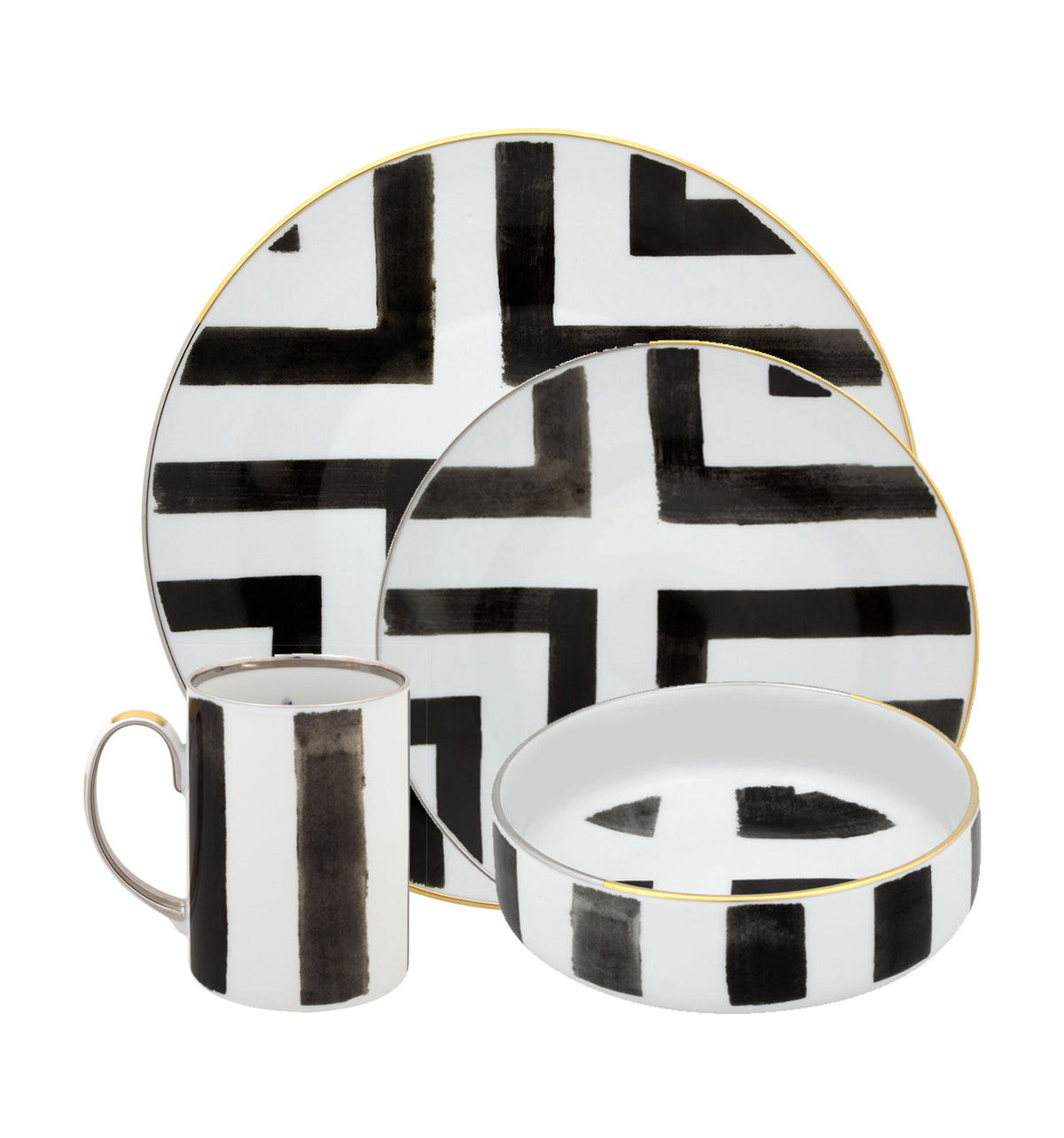 Vista Alegre Christian Lacroix - Sol Y Sombra Set of 4 Plate Pieces