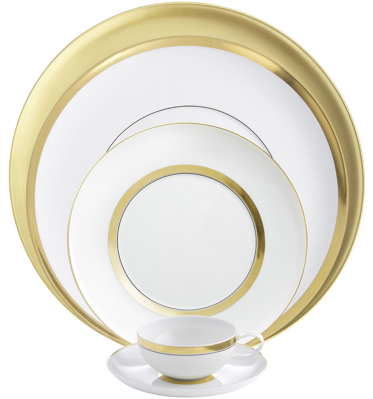 Vista Alegre Domo Gold Set of 5 Plate Pieces