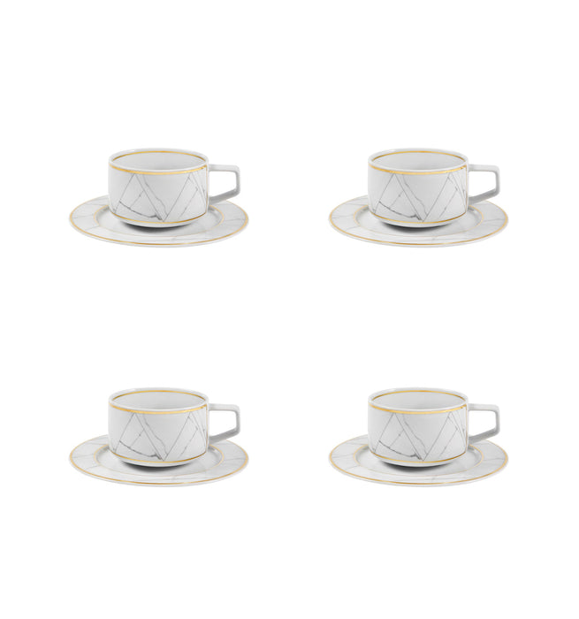 Vista Alegre Carrara Tea Cup And Saucer By Coline le Corre