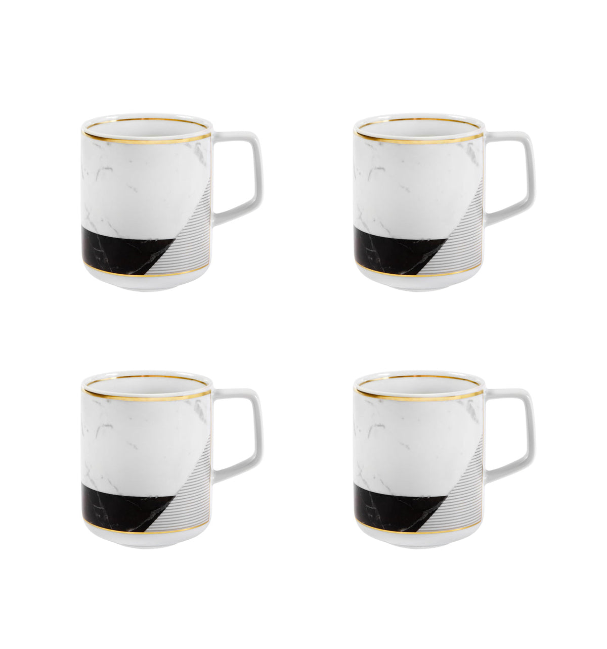 Vista Alegre Carrara Mug By Coline le Corre - Set of 4