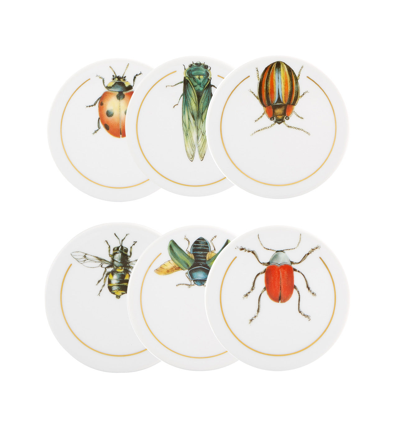 Vista Alegre Insects Coasters - Set of 6