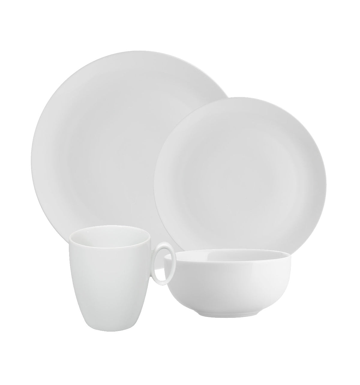 Vista Alegre Broadway White Set of 4 Plate Pieces