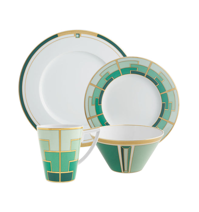 Vista Alegre Emerald Set of 4 Plate Pieces