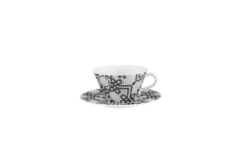 Vista Alegre Calcada Portuguesa Tea Cups & Saucers By Manoela Medeiros - Set of 2