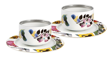 Vista Alegre Christian Lacroix - Primavera Tea Cups & Saucers By Christian Lacroix - Set of 2
