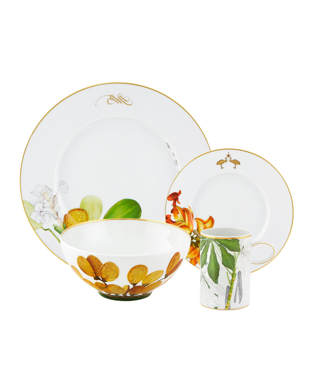 Vista Alegre Amazonia Set of 4 Plate Pieces