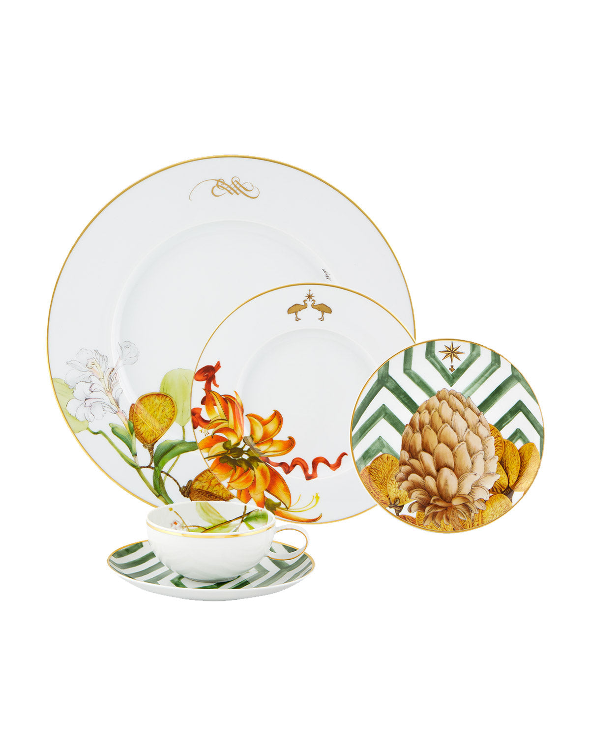 Vista Alegre Amazonia Set of 5 Plate Pieces