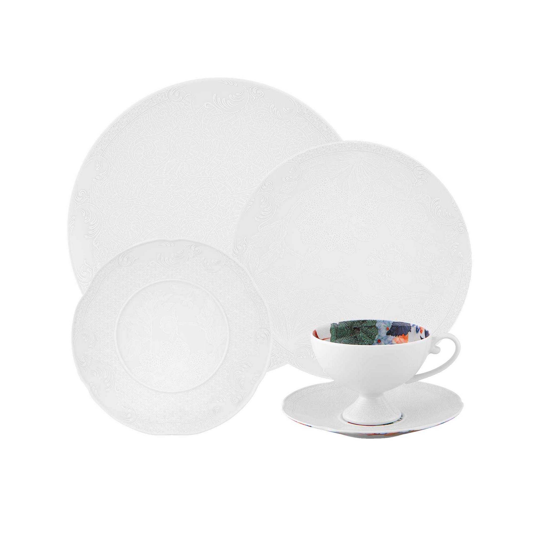 Vista Alegre Duality Set of 5 Plate Pieces