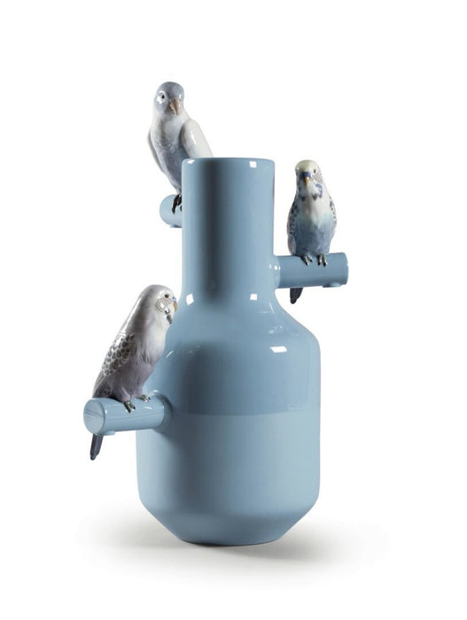 Lladro Parrot Parade Vase