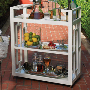 Global Views Grid Block Bar Cart Clearance